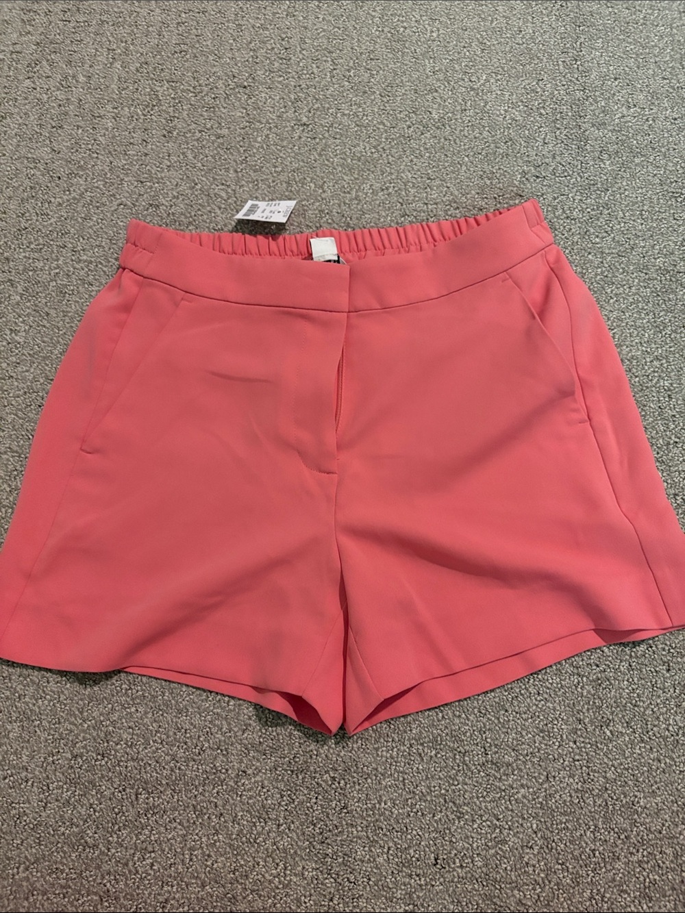 J. Crew Coral High-Rise Dress Shorts